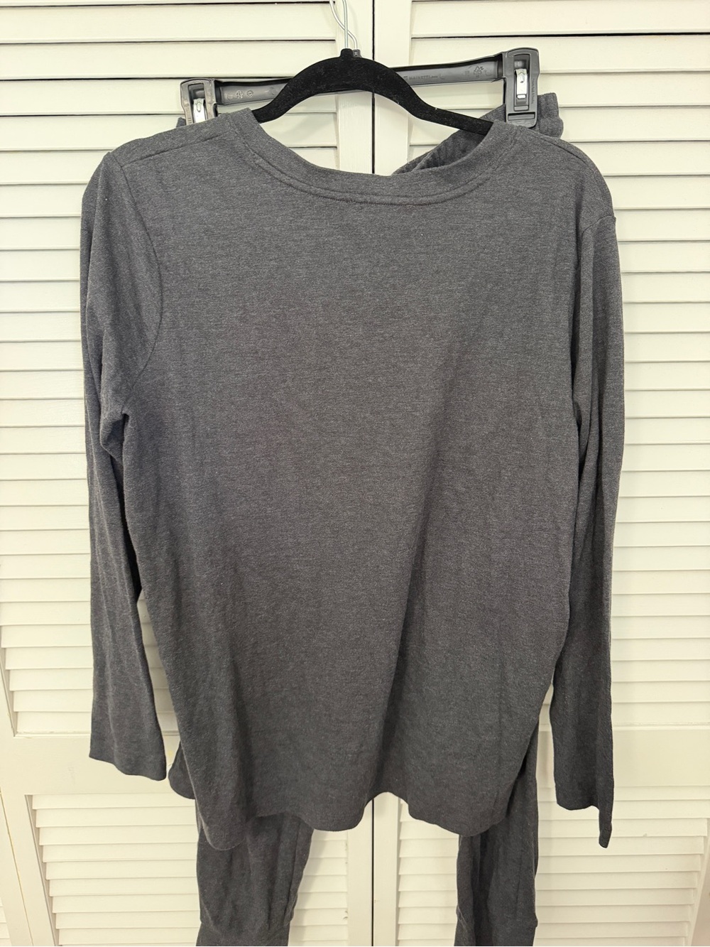 Zenana Outfitters Charcoal Two-Piece Lounge Top & Joggers Size XL - Picture 3 of 8
